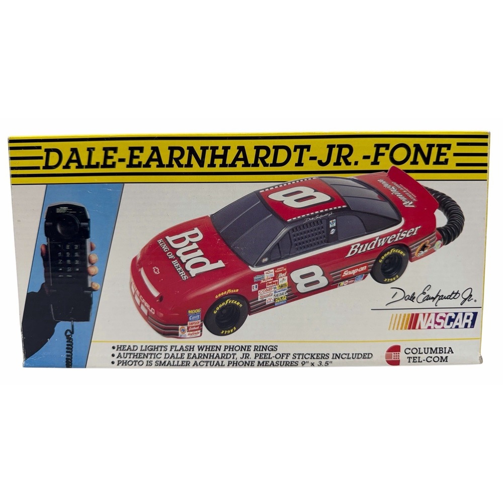 Dale Earnhardt JR‎ Vintage New in Box Budweiser Car Telephone Columbia Tel-Com